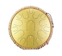 Itanium - Tambor de lengua de acero, pandereta de percusión vacía, instrumento musical, profesión, 15 notas, 13 pulgadas, tono D (color dorado)