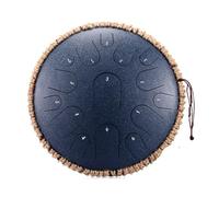 Itanium - Tambor de lengua de acero, pandereta de percusión vacía, instrumento musical, profesión, 15 notas, 13 pulgadas, tono D (azul marino)