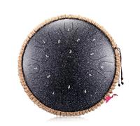 Itanium - Tambor de lengua de acero, pandereta de percusión vacía, instrumento musical, profesión, 15 notas, 13 pulgadas, tonos D (GalaxyBlack)