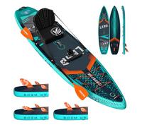 iTAOSTAR L01CP Tabla de Paddle Surf Hinchable Extra Ancha de 12'×35" - Kit de Tabla Sup Premium con 5 Aletas - Tabla de Paddle Surf ultraestable para Adultos y jóvenes