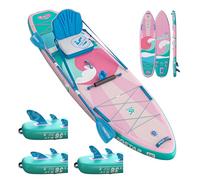 iTAOSTAR W01BP - Tabla de remo súper ancha de 36 pulgadas, SUP inflable más divertido con 5 aletas para un mejor equilibrio, tabla de remo de pie con accesorios de SUP de primera calidad para adultos