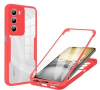 iTape Funda de teléfono de cobertura completa de 360° para Realme C75 4G, a prueba de golpes, ultrafina, impermeable, compatible con Realme C75 4G, color rojo