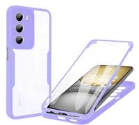 iTape Funda de teléfono de cobertura completa de 360° para Realme C75 4G, a prueba de golpes, ultrafina, impermeable, compatible con Realme C75 4G, color morado
