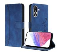 iTape Funda tipo cartera para Samsung Galaxy M36, protección a prueba de golpes, con función atril, color azul