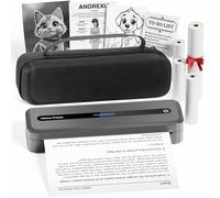 Itari Impresora portátil M832 para viajes con estuche y 4 rollos de papel, impresora térmica sin tinta, compatible con A4 de 8.5 x 11 pulgadas y carta estadounidense, inalámbrica compatible con