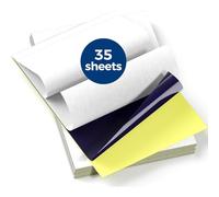 Itari Papel de transferencia de tatuajes, 35 piezas de papel de plantilla de tatuaje para tatuajes, 4 capas de papel de calco de tatuajes para impresora de tatuajes, máquina de plantillas de