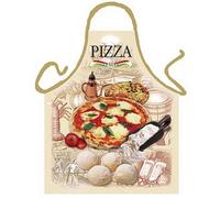 itati - Delantal de Cocina con Texto en alemán Pizza = Küchenschürze Geschenkschürze Kochschürze Spassschürze con impresión - el Original Pizzafan
