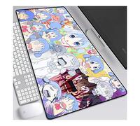 ITBT Alfombrilla Creative Girl Anime Extended XXL, Alfombrilla de ratón Speed Gaming, Alfombrilla de ratón Anime Grande de 800x300 mm con Base de Goma Antideslizante, para computadora PC, D