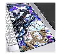 ITBT Alfombrilla de ratón Black Rock Shooter Anime Extended XXL, Alfombrilla de ratón Speed Gaming, Alfombrilla de ratón Grande Anime de 800x300 mm con Base de Goma Antideslizante, para PC, C