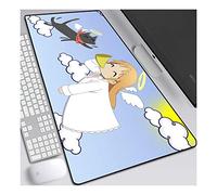ITBT Alfombrilla de ratón Creative Girl Speed Gaming, Alfombrilla de ratón XXL Anime, 800x300 mm, Alfombrilla Extra Grande con Base de Goma Antideslizante, Bordes cosidos de 3 mm, para PC, E
