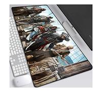 ITBT Assassin'S Creed Alfombrilla Raton Anime Gaming Mouse Pad XXL 800x300x3 mm,Impermeable con 3mm Base de Goma Antideslizante,Special-Textured Superficie para Ordenador, PC y Laptop, E
