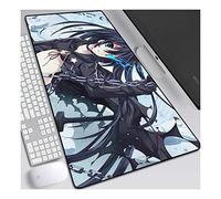 ITBT Black Rock Shooter Alfombrilla Raton Anime Gaming Mouse Pad XXL 900x400x3 mm,Impermeable con 3mm Base de Goma Antideslizante,Special-Textured Superficie para Ordenador, PC y Laptop, H