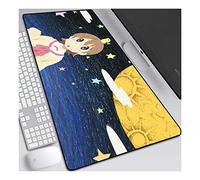 ITBT Creative Girl Anime Alfombrillas de Ratón - Gaming Mousepad 700x300mm, 3mm Base de Goma Antideslizante, Superfície con Textura Especial, Compatible con ratón láser y óptico, para PC y Laptop,B