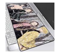 ITBT Demon Slayer Alfombrilla Raton Anime Gaming Mouse Pad XXL 900x400x3 mm,Impermeable con 3mm Base de Goma Antideslizante,Special-Textured Superficie para Ordenador, PC y Laptop,E