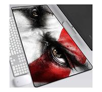 ITBT Dios de la Guerra Alfombrilla Raton Anime Gaming Mouse Pad XXL 900x400x3 mm,Impermeable con 3mm Base de Goma Antideslizante,Special-Textured Superficie para Ordenador, PC y Laptop, D