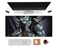 ITBT Fairy Tail Alfombrilla de Ratón Anime Gaming Mouse Pad XXL 900x400x3 mm,Impermeable con 3mm Base de Goma Antideslizante,Special-Textured Superficie para Ordenador, PC y Laptop, F