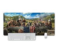 ITBT Far Cry XXL Anime Alfombrilla para ratón 900 x 400 mm - Speed Gaming Mousepad - Mouse Pad para Ordenador - 3mm Goma Antideslizante, para Gamers Ordenador, PC y Laptop, A, A