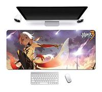 ITBT Honkai Impact 3rd. Alfombrilla Raton Anime Gaming Mouse Pad XXL 900x400x3 mm,Impermeable con 3mm Base de Goma Antideslizante,Special-Textured Superficie para Ordenador, PC y Laptop, N