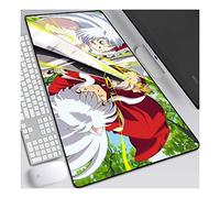 ITBT Inuyasha Alfombrilla Raton Anime Gaming Mouse Pad XXL 800x300x3 mm,Impermeable con 3mm Base de Goma Antideslizante,Special-Textured Superficie para Ordenador, PC y Laptop, F