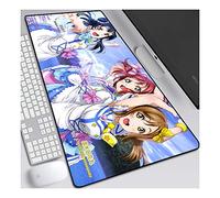 ITBT LoveLive Alfombrilla Raton Anime Gaming Mouse Pad XXL 900x400x3 mm,Impermeable con 3mm Base de Goma Antideslizante,Special-Textured Superficie para Ordenador, PC y Laptop, E