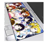 ITBT LoveLive Alfombrilla Raton Anime Gaming Mouse Pad XXL 900x400x3 mm,Impermeable con 3mm Base de Goma Antideslizante,Special-Textured Superficie para Ordenador, PC y Laptop, D