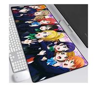 ITBT LoveLive Anime Alfombrillas de Ratón - Gaming Mousepad 800x300mm, 3mm Base de Goma Antideslizante, Superfície con Textura Especial, Compatible con ratón láser y óptico, para PC y Laptop, E