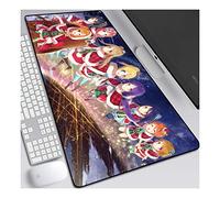 ITBT LoveLive Anime Alfombrillas de Ratón - Gaming Mousepad 800x300mm, 3mm Base de Goma Antideslizante, Superfície con Textura Especial, Compatible con ratón láser y óptico, para PC y Laptop, A