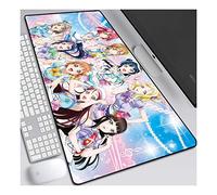 ITBT LoveLive Anime Alfombrillas de Ratón - Gaming Mousepad 900x400mm, 3mm Base de Goma Antideslizante, Superfície con Textura Especial, Compatible con ratón láser y óptico, para PC y Laptop, B