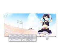 ITBT LoveLive XXL Anime Alfombrilla para ratón 900 x 400 mm - Speed Gaming Mousepad - Mouse Pad para Ordenador - 3mm Goma Antideslizante, para Gamers Ordenador, PC y Laptop, Q