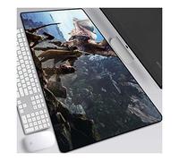 ITBT Monster Hunter XXL Anime Alfombrilla para ratón 800 x 300 mm - Speed Gaming Mousepad - Mouse Pad para Ordenador - 3mm Goma Antideslizante, para Gamers Ordenador, PC y Laptop, F