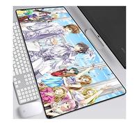 ITBT Mousepad Code Geass Anime Extended XXL, Alfombrilla de ratón Speed Gaming, Alfombrilla de ratón Anime Grande de 800x300 mm con Base de Goma Antideslizante, para computadora PC, A