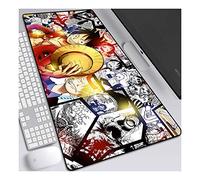 ITBT One Piece XXL Anime Alfombrilla para ratón 800 x 300 mm - Speed Gaming Mousepad - Mouse Pad para Ordenador - 3mm Goma Antideslizante, para Gamers Ordenador, PC y Laptop, D