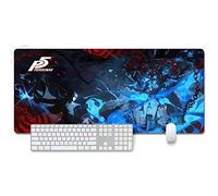 ITBT Persona 5 XXL Anime Alfombrilla para ratón 900 x 400 mm - Speed Gaming Mousepad - Mouse Pad para Ordenador - 3mm Goma Antideslizante, para Gamers Ordenador, PC y Laptop, D