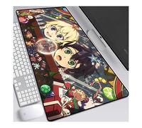 ITBT Seraph of The End XL Anime Alfombrilla para ratón 700 x 300 mm - Speed Gaming Mousepad - Mouse Pad para Ordenador - 3mm Goma Antideslizante, para Gamers Ordenador, PC y Laptop,E