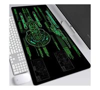 ITBT Star Warship Alfombrilla Raton Anime Gaming Mouse Pad XXL 800x300x3 mm,Impermeable con 3mm Base de Goma Antideslizante,Special-Textured Superficie para Ordenador, PC y Laptop, B