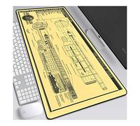 ITBT Star Warship Anime Alfombrillas de Ratón - Gaming Mousepad 900x400mm, 3mm Base de Goma Antideslizante, Superfície con Textura Especial, Compatible con ratón láser y óptico, para PC y Laptop, G