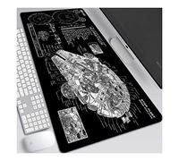 ITBT Star Warship XXL Anime Alfombrilla para ratón 800 x 300 mm - Speed Gaming Mousepad - Mouse Pad para Ordenador - 3mm Goma Antideslizante, para Gamers Ordenador, PC y Laptop, D