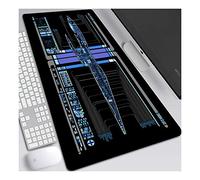 ITBT Star Warship XXL Anime Alfombrilla para ratón 800 x 300 mm - Speed Gaming Mousepad - Mouse Pad para Ordenador - 3mm Goma Antideslizante, para Gamers Ordenador, PC y Laptop, E