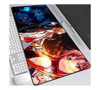 ITBT Sword Art Online XXL Anime Alfombrilla para ratón 900 x 400 mm - Speed Gaming Mousepad - Mouse Pad para Ordenador - 3mm Goma Antideslizante, para Gamers Ordenador, PC y Laptop, A