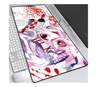 ITBT Tokyo Ghoul 800x300mm Anime Mouse Pad, Alfombrillas para Mouse con Teclado, Alfombrilla de ratón Profesional para Juegos XXL Grande con Base de Goma de 3 mm de Grosor, para computadora PC, E