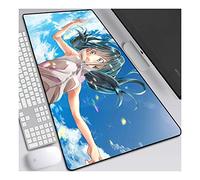 ITBT Weathering with You XL Anime Alfombrilla para ratón 700 x 300 mm - Speed Gaming Mousepad - Mouse Pad para Ordenador - 3mm Goma Antideslizante, para Gamers Ordenador, PC y Laptop,A