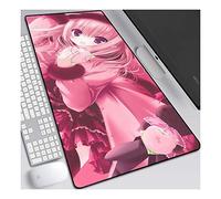 ITBT White Night Tea Party XXL Anime Alfombrilla para ratón 800 x 300 mm - Speed Gaming Mousepad - Mouse Pad para Ordenador - 3mm Goma Antideslizante, para Gamers Ordenador, PC y Laptop, H