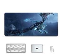ITBT World of Warcraft XXL Anime Alfombrilla para ratón 900 x 400 mm - Speed Gaming Mousepad - Mouse Pad para Ordenador - 3mm Goma Antideslizante, para Gamers Ordenador, PC y Laptop, R