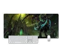 ITBT World of Warcraft XXL Anime Alfombrilla para ratón 900 x 400 mm - Speed Gaming Mousepad - Mouse Pad para Ordenador - 3mm Goma Antideslizante, para Gamers Ordenador, PC y Laptop, K