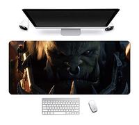 ITBT World of Warcraft XXL Anime Alfombrilla para ratón 900 x 400 mm - Speed Gaming Mousepad - Mouse Pad para Ordenador - 3mm Goma Antideslizante, para Gamers Ordenador, PC y Laptop, P