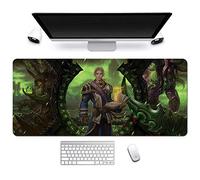 ITBT World of Warcraft XXL Anime Alfombrilla para ratón 900 x 400 mm - Speed Gaming Mousepad - Mouse Pad para Ordenador - 3mm Goma Antideslizante, para Gamers Ordenador, PC y Laptop, J