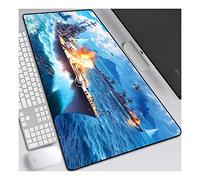 ITBT World of Warships XXL Anime Alfombrilla para ratón 800 x 300 mm - Speed Gaming Mousepad - Mouse Pad para Ordenador - 3mm Goma Antideslizante, para Gamers Ordenador, PC y Laptop, C