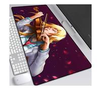 ITBT Your Lie in April Alfombrilla Raton Anime Gaming Mouse Pad XL 700x300x3 mm,Impermeable con 3mm Base de Goma Antideslizante,Special-Textured Superficie para Ordenador, PC y Laptop,E