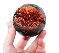 ITCLEYMDZV Citrine Smile Crystal Ball Stone Mine Crystal Cluster Crystal Craft Home Decoration Ornaments,60~65mm