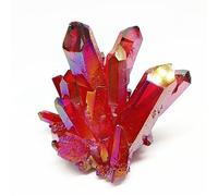 ITCLEYMDZV Crystal Quartz Electroplated Colourful Column Ore Or Ornaments Aquarium Home Decor Stone (Size : 500-600g)